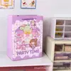 Jardín de Estrellas Bolsa de Regalo Blanca Engrosada con Relieve Papel de Regalo de Cumpleaños Bolsa de Papel Alto Valor de Color Caricatura Bolso