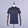 Polo de color sólido de alta gama, ropa de trabajo con cuello empresarial personalizado, camiseta de manga corta con solapa personalizada, logotipo impreso y bordado.