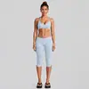Conjunto de ropa interior deportiva transfronteriza con hermoso top de yoga halter de espalda, shorts de running y fitness de secado rápido, conjunto de yoga