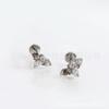 Pendientes de Titanio F136 Dientes Internos de Murciélago Incrustados Circonita 5A Venta Caliente Transfronteriza Joyería para Perforación Corporal de Titanio G23 Clavos de Oreja