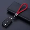 Llavero Vintage Simple Tejido a Mano Metal Coche Hombres y Mujeres Hogar Anti-pérdida Hebilla de Hardware Accesorios Correa de Cuero
