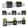 Grades de Aço Inoxidável para Floreiras Externas, Divisórias de Ferro Forjado para Cercas, Conjuntos de Bancos para Pátio, Vasos de Flores e Suportes para Plantas para Varandas Residenciais
