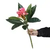Flor de frangipani artificial de un solo tallo, flor artificial de seda de alta calidad, accesorios para arreglos florales de boda, decoración del hogar, arte floral al por mayor