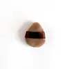 Dê uma mordida em puff de chocolate terno esponja úmido e seco dupla finalidade couro flocado multiuso maquiagem não comer pó cushion de ar