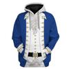 Navidad Figuras históricas europeas y americanas alrededor de uniforme Sudadera con capucha 3D impresa Cosplay suéter alrededor hombres