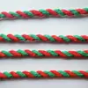 Cuerda de Algodón Colorida de 4 mm Cuerda Trenzada de Dos Hilos Colorida Mixta Cuerda para Empaquetar Cajas de Regalo Cuerda Retorcida de Algodón de Dos Hilos