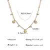 Corrente de Clavícula Nova de Aço Inoxidável com Cravação de Diamantes Transfronteiriça para Mulheres, Colar Versátil com Pingente de Girassol, Gargantilha da Moda Atacado