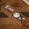 Bandeja de té de acero inoxidable con drenaje, Mesa de té pequeña para el hogar que drena agua, Juego de té Kung Fu, Bandeja de preparación en seco, Juego de doble capa