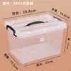 Caja de Almacenamiento Sellada Transparente Engrosada Impermeable a Prueba de Humedad con Hebilla Contenedor de Almacenamiento Ropa Colchas Artículos Varios Caja Organizadora de Tamaño Grande