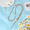 Lanyard Completo de Pedrería para Teléfono Cadena de Diamantes Colgante de Cuello Colgante Cruzado Cadena Corta de Teléfono de Moda de Alta Gama Venta al por mayor Transfronteriza
