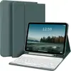 Para iPad 10ª geração capa protetora com teclado Pro 110,9 polegadas leve suporte de caneta embutido no lado esquerdo capa de couro com teclado Bluetooth