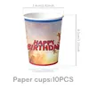 Amazon Homem-Aranha Novo Dia Tema Festa Suprimentos Utensílios de Mesa Conjunto Aniversário Infantil Pratos de Papel Toalha Bandeira