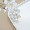 Accesorios para Colgar Perlas de Cobre DIY Colgante de Perla Redonda en Forma de Gota de Alta Imitación Accesorios para Joyería DIY de Ropa y Pulseras