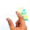 Anillo de Látex Blanco de Caucho Natural Beita, Anillo de Látex de Alta Elasticidad, Banda de Goma Duradera, Anillo de Goma Fuerte, Estuche de Cuero para Oficina
