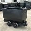 Vagoneta de mina fija con cuerpo robusto y duradero, gran capacidad de carga y diseñada para transportar materiales en túneles de mina de carbón