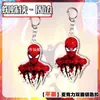 Llavero acrílico de mercancía de película de Spider-Man, alto atractivo estético, colgante para mochila de estudiante, decoración creativa y personalizada para bolsa