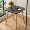 Mesa cuadrada pequeña, mesa de madera, mesa cuadrada sencilla para el hogar, mesa auxiliar para sofá, mesita de noche, alquiler de casas de celebridades de Internet, mesa de centro pequeña para balcón