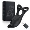 Anillo para Hombres Mengqi Control Remoto Inalámbrico Anillo Vibrador y Succionador con 5 Frecuencias para Hombres, Juguete Sexual para Adultos