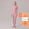 [Algodón Modal] Conjunto unisex de 190g, cuello redondo, ligero y cálido, suave y amigable con la piel, adecuado para primavera y otoño, ropa interior térmica fina y cálida