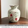 Vasos cerâmicos vermelhos com padrão chinês para atacado, ornamentos decorativos para sala de estar, hall de entrada, rack de TV, vasos para casa e decorações de mesa