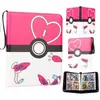 Álbum de Tarjetas para Bebé Amazon de 4 Compartimentos con Cremallera PU9 Álbum de Almacenamiento de Tarjetas Pokemon de Hojas Sueltas Dream Mini Card
