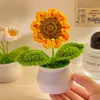 Regalo de cumpleaños para niñas para regalar a mejores amigas, ramo de girasoles para el Festival Qixi, pequeño adorno de coche, decoración de escritorio para el Día del Maestro