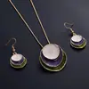 Joyas Populares Transfronterizas, Pendientes Colgantes Retro, Joyería de Nicho, Pendientes para Mujer, Collares, Conjuntos de Joyería Apilados de Gama Alta