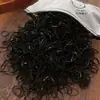 1000 sacola de frango de elástico infantil elástico de cabelo descartável elástico de cabelo pequeno infantil não machuca anel de cabelo