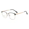 Novos Armações de Óculos Estilosas Estilo Sobrancelha para Homens, Armações de Óculos Atacado Danyang para Negócios, Armações Grandes para Rostos Grandes, Efeito Emagrecedor, Podem Ser Equipadas com Lentes de Prescrição