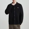 2026 Suéter Cardigan Abrigo Otoño/Invierno para Hombre Solapa Nueva Casual Solapa Americana Tejido Holgado Moderno