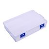 Caja Rectangular Transparente de PP con Cierre, Vacía, Caja de Muestras, Caja de Empaque para Artículos de Pesca y Ferretería, Caja de Almacenamiento para Papelería con Tapa