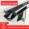 Painel de parede de lâmpada de 9cm Tira de fechamento Perfil metálico Liga de alumínio Ângulo 9MM Linha de folheado de madeira Tira de luz Tira de fechamento