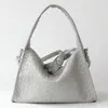 Diseño de Nicho Bolso de Mano Tejido a Mano Bolso Almohada Bolso Versátil Simple para Viajes Diarios de un Solo Hombro Cruzado
