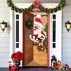 Decoración de Cubierta de Puerta de Navidad Tela de Fondo Verde de Navidad Cubierta de Puerta de Navidad Colgante de Puerta Decoración de Fiesta de Año Nuevo Tapiz de Cubierta de Puerta