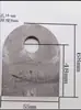 Ojal para colgar pieza de fijación de una palabra cabeza redonda conector de chapa de hierro parte empotrada de placa plana placa de hierro de fijación de muro cortina espesada