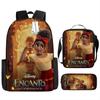2021 Nueva Mochila Escolar Mágica Full House para Estudiantes Mochila de Poliéster Mochila Creativa Cómoda Bolso Estampado Estuche para Lápices