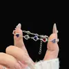 [Mengye Xinghe] Nuevo Diseño de Nicho Lujo Ligero Pulsera de Diamantes Brillantes de Colores, Versátil y Exquisita, Pulsera de Moda Personalizada