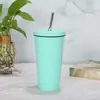 Nueva taza termo de acero inoxidable 304 para exteriores, portátil, para negocios, taza de café, taza con popote, taza para estudiantes de moda, personalización