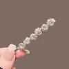 Pasador de Pelo Estilo K-Pop con Pedrería Austriaca, Pasador de Presión, Pinza para Fleco, Pedrería de Cristal, Pinza Lateral de Dulce y Fresco Temperamento de Hada
