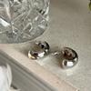 Aretes Geométricos de Metal Europeo y Americano Latón 14K Forma de Anacardo Simples Lujo Ligero Estilo Frío Alta Calidad Joyería para Orejas para Mujeres