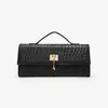 Liquidação - Casual, Simples, Versátil, Cor Sólida, Couro Macio, Trançado, Fecho de Metal Exquisito, Festa, Noite, Reunião, Bolsa Clutch Feminina
