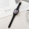Adecuado para Apple Watch 9 y 10 Generación Correa de Piel de Oveja de Doble Cara para Cintura Pequeña Pulsera de Cuero Genuino iWatch S11 Ultra
