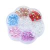 Internet Celebridade Ins Estilo Camélia Gelo Luminoso DIY Nail Art Joias Aurora Flat Diamond Bow Nail Jewelry