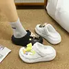 Novos Acessórios para Sapato de Urso Peludo Desenho Animado com Furos, Decorações Fofas Destacáveis DIY, Charms Fofos para Sapato