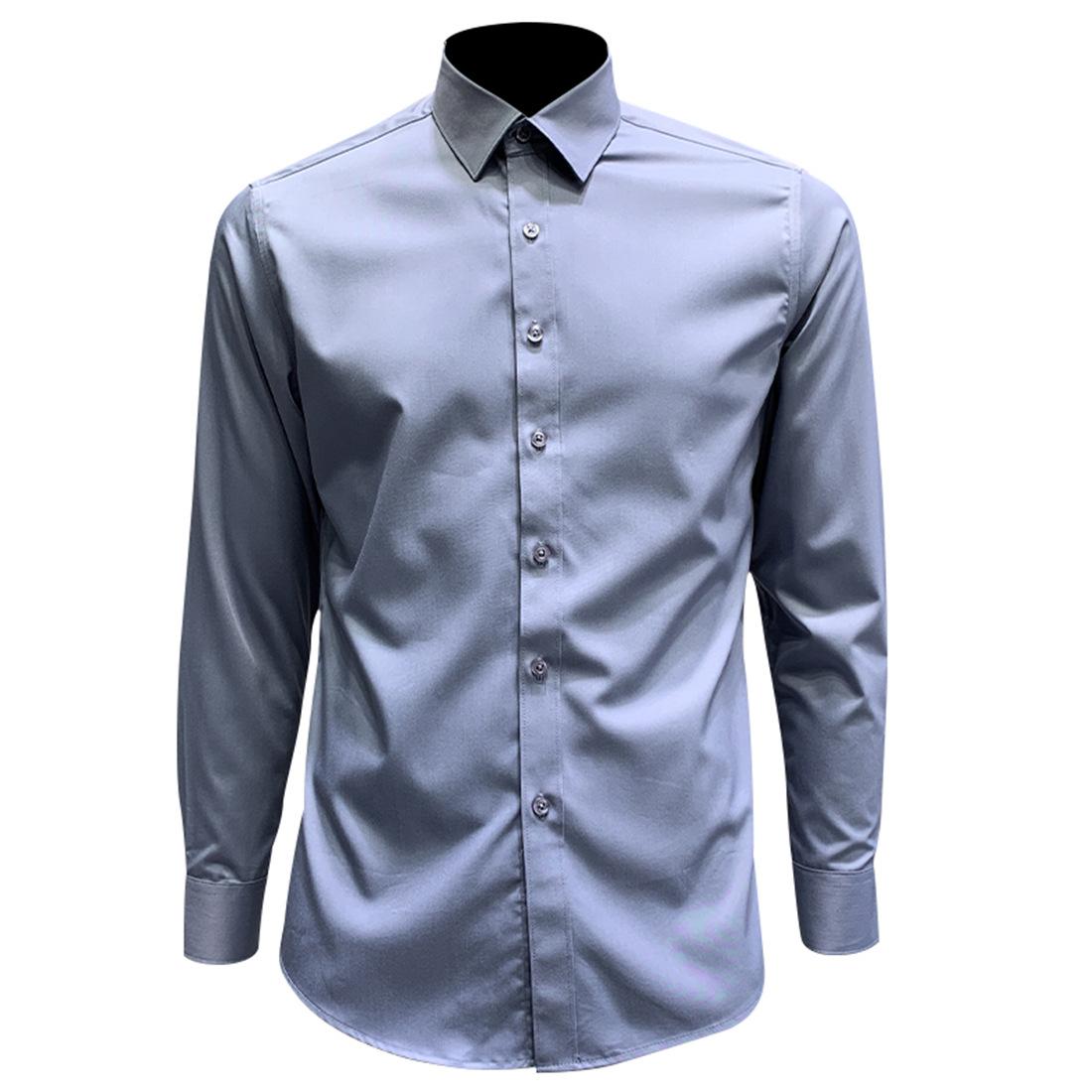 NS101 纯色长袖衬衫 灰色 (3).jpg