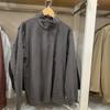 Suéter/camiseta de manga larga de vellón elástico sedoso para hombre y mujer japonés de otoño e invierno con media cremallera 473141
