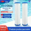 Cartucho de Filtro Dobrável Simples de 10 polegadas para Resfriador de Água Piscina Filtro de Cartucho Purificação 10X2.5 Cartucho de Filtro Dobrável Múltiplo para Purificação de Água