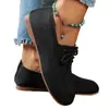 Mocasines de Punto Negros para Mujer de Primavera con Suela Suave y Tacón Alto, Zapatos Casuales Planos Cómodos y Versátiles para Caminar