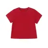 Ropa Infantil Versátil Camiseta de Manga Corta Dopamina para Niñas 2026 Verano Nueva Suave Superior Color Sólido