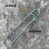 Suporte de chão para vara de pesca marinha de anel duplo galvanizado, suporte de montagem no chão simples para vara de pesca marinha de arremesso de longa distância para pesca selvagem ao ar livre